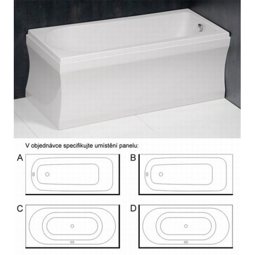 POLYSAN CLEO 160 panel rohový typ "UL", výška 59 cm POLYSAN CLEO 160 panel rohový typ "UL", výška 59 cm