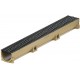 ACO Euroline 2.0 Žlab 1 m, H=10,4 cm, plastový rošt s Microgrip 416324