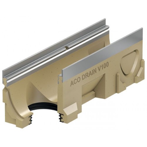 ACO Multiline Odvodňovací žlab V100S, 500 mm, hrana z pozink. oceli 12333