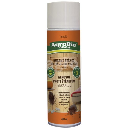AgroBio GERANIOL Aerosol proti štěnicím (ATAK), 400ml 002184 AgroBio GERANIOL Aerosol proti štěnicím (ATAK), 400ml 002184