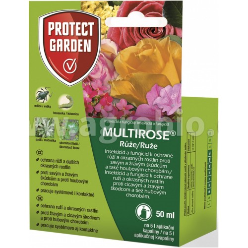 AgroBio PROTECT Garden - Multirose 2v1 ochrana růží, 50 ml 003281 AgroBio PROTECT Garden - Multirose 2v1 ochrana růží, 50 ml 003281