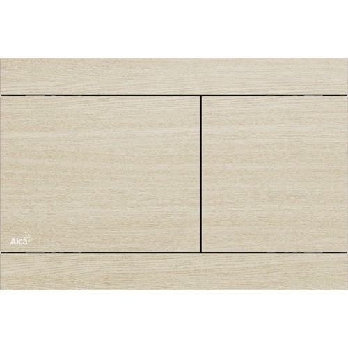 ALCAPLAST Flat Wood Ovládací tlačítko pro předstěnové systémy, kov-dekor dřeva FUN-OAK WHITE ALCAPLAST Flat Wood Ovládací tlačítko pro předstěnové systémy, kov-dekor dřeva FUN-OAK WHITE