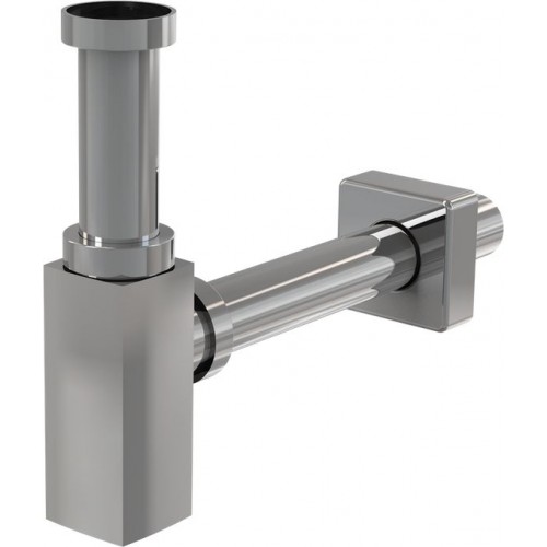 ALCAPLAST sifón umyvadlový A401 32mm, DESIGN celekovový hranatý, chrom ALCAPLAST sifón umyvadlový A401 32mm, DESIGN celekovový hranatý, chrom