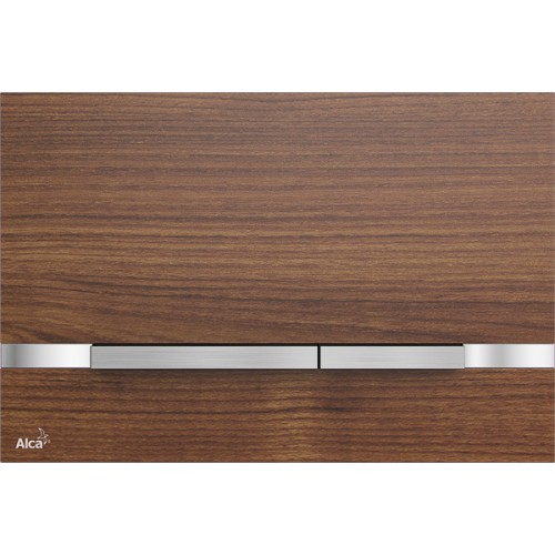 ALCAPLAST Flat Wood Ovládací tlačítko pro předstěnové systémy, kov-dekor dřeva STRIPE-TEAK ALCAPLAST Flat Wood Ovládací tlačítko pro předstěnové systémy, kov-dekor dřeva STRIPE-TEAK
