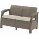 KETER CORFU LOVE SEAT Pohovka, 128 x 70 x 79cm, capuccino/béžová 17197359