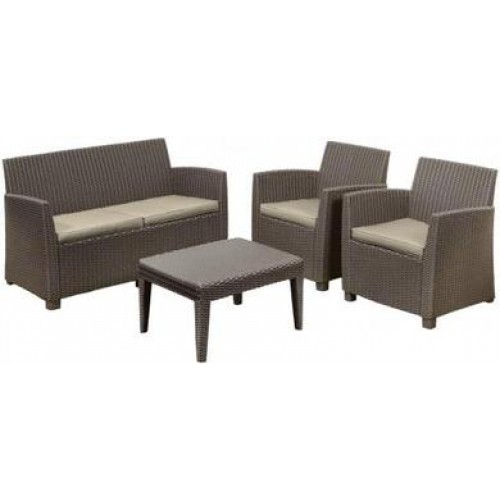 ALLIBERT CORONA Set zahradní, cappuccino/písková 17197872 ALLIBERT CORONA Set zahradní, cappuccino/písková 17197872