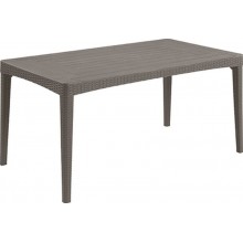 KETER GIRONA ROUND WAVES Zahradní stůl 160 x 90 x 74 cm, cappuccino 17204645
