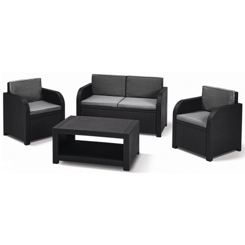 ALLIBERT MODENA Set zahradní, grafit/šedá 17192182 ALLIBERT MODENA Set zahradní, grafit/šedá 17192182