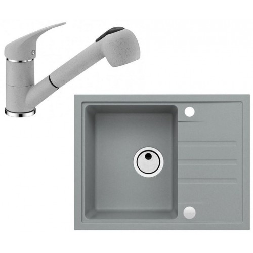 ALVEUS Set INTERMEZZO 30 dřez 620x480 mm + baterie AM 20, beton ALVEUS Set INTERMEZZO 30 dřez 620x480 mm + baterie AM 20, beton