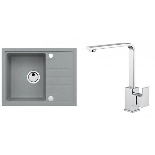 ALVEUS Set INTERMEZZO 30 dřez 620x480 mm + baterie RENO, beton ALVEUS Set INTERMEZZO 30 dřez 620x480 mm + baterie RENO, beton