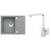 ALVEUS Set INTERMEZZO 30 dřez 620x480 mm + baterie RENO, beton