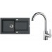 ALVEUS Set FALCON 30 dřez 780x435 mm + baterie TONIA, černá + chrom