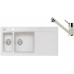 ALVEUS set dřez Apelles pearl + baterie AM 110-R pearl