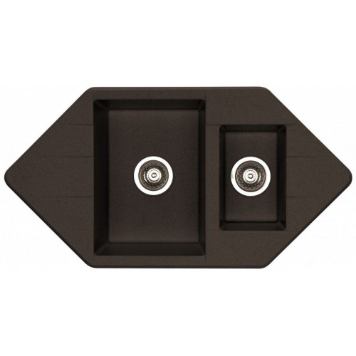 ALVEUS Cubo 80 dřez Algranit, 952 x 500 mm, Espresso Metalic 1088572 ALVEUS Cubo 80 dřez Algranit, 952 x 500 mm, Espresso Metalic 1088572