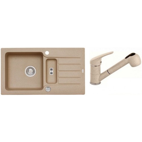 ALVEUS Set NIAGARA 70 dřez 780x435 mm + baterie AM 20, béžová