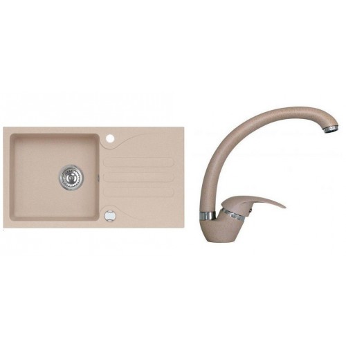 ALVEUS set dřez Galapagos granitový + baterie Diana beige ZDARMA ALVEUS set dřez Galapagos granitový + baterie Diana beige ZDARMA