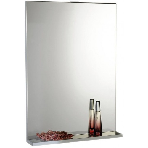 AQUALINE BETA zrcadlo s poličkou 50x70cm, bílá 57396 AQUALINE BETA zrcadlo s poličkou 50x70cm, bílá 57396