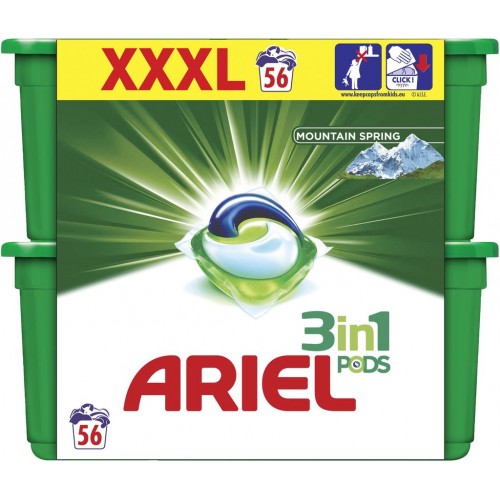 Ariel Mountain Spring 3v1 gelové kapsle 56 ks Ariel Mountain Spring 3v1 gelové kapsle 56 ks
