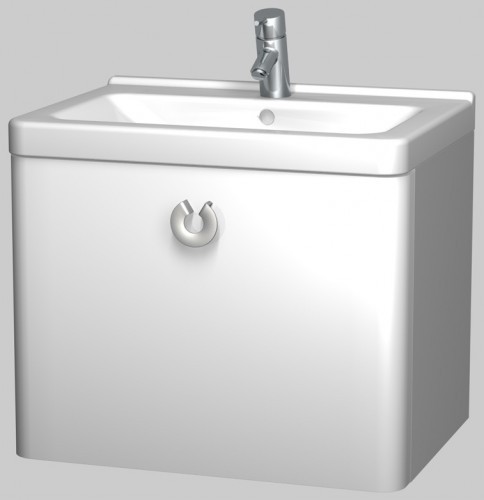 INTEDOOR ARKADE spodní koupelnová skříňka s keramickým umyvadlem AK65RM/01 INTEDOOR ARKADE spodní koupelnová skříňka s keramickým umyvadlem AK65RM/01