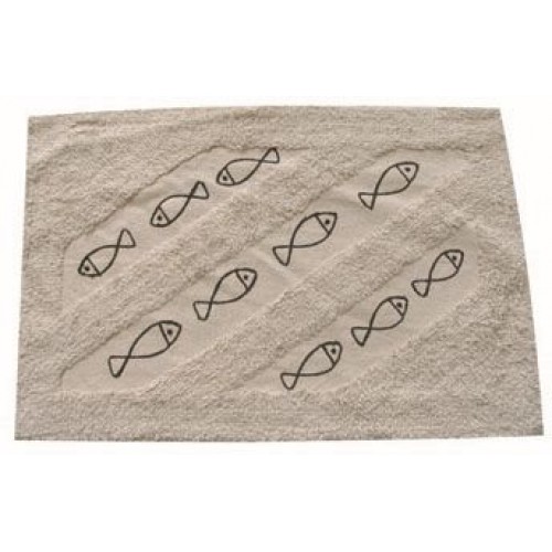 ARTTEC Předložka koupelnová 50 x 80 cm 100% bavlna fish MSV00426
