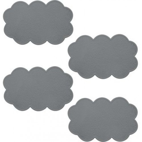 ARTTEC Protiskluzové podložky do vany - set 4 ks - mrak - PVC - grey MSV00355 ARTTEC Protiskluzové podložky do vany - set 4 ks - mrak - PVC - grey MSV00355