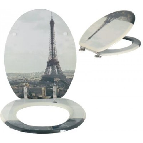 ARTTEC WC sedátko - MDF - 42,5x36,5x1,7 cm - nerez panty - paris MSV00660 ARTTEC WC sedátko - MDF - 42,5x36,5x1,7 cm - nerez panty - paris MSV00660