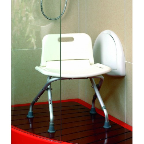 ARTTEC Stolička koupelnová s opěradlem - ALU + nylon MSV00623 ARTTEC Stolička koupelnová s opěradlem - ALU + nylon MSV00623