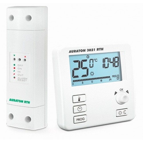 AURATON 3021 RTH Bezdrátový programovatelný termostat s podsvíceným displejem AURATON 3021 RTH Bezdrátový programovatelný termostat s podsvíceným displejem