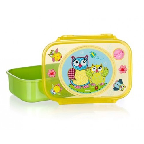 BANQUET OWLS Svačinový box Green 17,5x12cm 12651000G