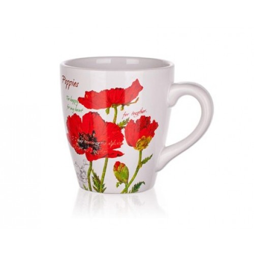 BANQUET Hrnek 500ml Red Poppy 60ZF1272RP BANQUET Hrnek 500ml Red Poppy 60ZF1272RP