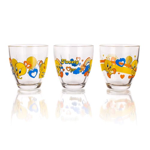 VETRO-PLUS AQUA TWEETY Sada sklenic 210 ml, 3 ks 331054206 VETRO-PLUS AQUA TWEETY Sada sklenic 210 ml, 3 ks 331054206