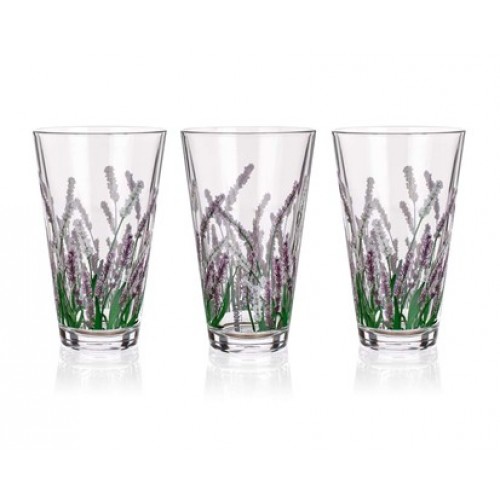 BANQUET LAVENDER Sklenice 3ks City long 340 ml 335247630605