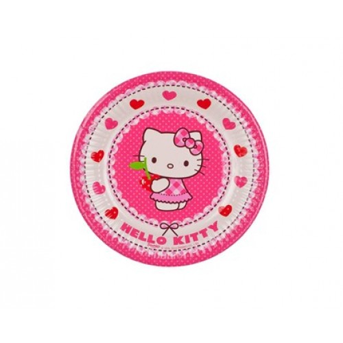 PROCOS Talíř papírový dia 19,5cm, 8KS Hello Kitty 4481792 PROCOS Talíř papírový dia 19,5cm, 8KS Hello Kitty 4481792