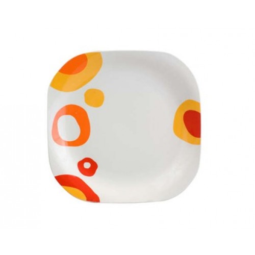 BANQUET Talíř mělký square 28cm RED BUBBLE 60112709R BANQUET Talíř mělký square 28cm RED BUBBLE 60112709R