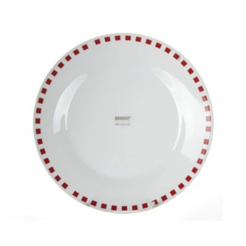 BANQUET Talíř desertní 19cm CUBITO RED 60113W112118 BANQUET Talíř desertní 19cm CUBITO RED 60113W112118