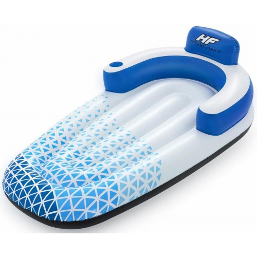 BESTWAY Hydro-Force Indigo Wave Nafukovací lehátko 191 x 107 cm 43533 BESTWAY Hydro-Force Indigo Wave Nafukovací lehátko 191 x 107 cm 43533