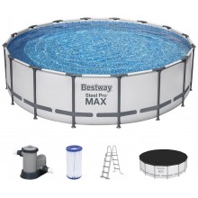 BESTWAY Steel Pro Max Bazén 488 x 122 cm, kartušová filtrace 5612Z