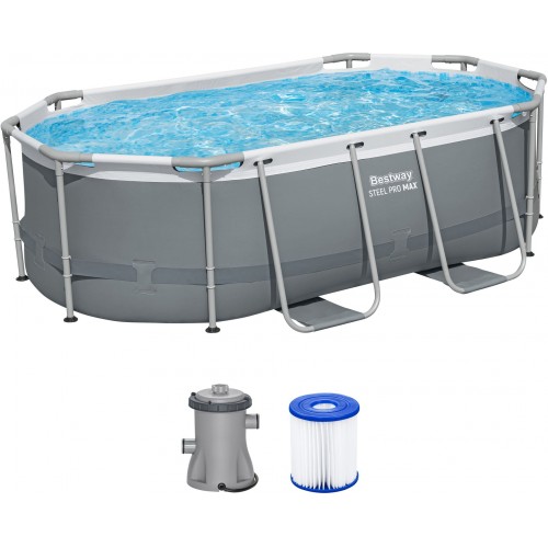 BESTWAY Steel Pro Max Bazénový set 305 x 200 x 84 cm, kartušová filtrace 5614A BESTWAY Steel Pro Max Bazénový set 305 x 200 x 84 cm, kartušová filtrace 5614A
