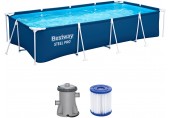 BESTWAY Steel Pro Bazén 400 x 211 x 81 cm, kartušová filtrace 56424