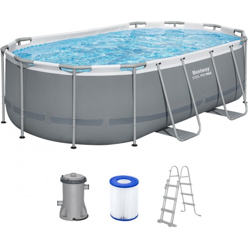 BESTWAY Steel Pro Max Bazénový set 427 x 250 x 100 cm, kartušová filtrace 56620 BESTWAY Steel Pro Max Bazénový set 427 x 250 x 100 cm, kartušová filtrace 56620