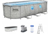 BESTWAY Steel Pro Max Splashview Bazénový set 549 x 274 x 122 cm, kartušová filtrace 56716