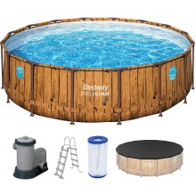 BESTWAY Steel Pro Max Splashview Bazénový set 488 x 122 cm, kartušová filtrace 56725