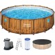 BESTWAY Steel Pro Max Splashview Bazénový set 488 x 122 cm, kartušová filtrace 56725