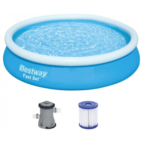 BESTWAY Fast Set Bazén 366 x 76 cm, kartušová filtrace 57274 BESTWAY Fast Set Bazén 366 x 76 cm, kartušová filtrace 57274