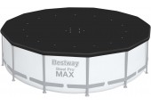 BESTWAY Krycí plachta pro bazén 427 cm, černá 58248