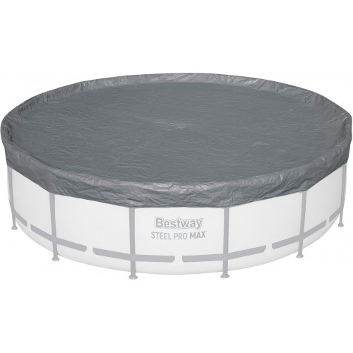BESTWAY Zimní prémiová plachta 427 cm, šedá, kulatá 58950
