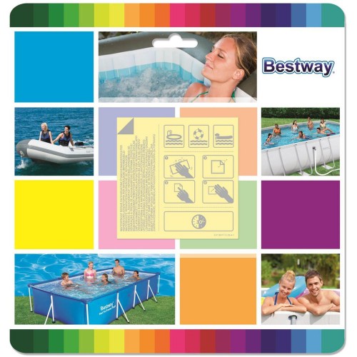 BESTWAY Sada samolepicích záplat, vodotěsné, 6,5 x 6,5 cm, 10 ks 62091 BESTWAY Sada samolepicích záplat, vodotěsné, 6,5 x 6,5 cm, 10 ks 62091