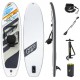 BESTWAY Hydro-Force White Cap Convertible Paddleboard set, 305 x 84 x 12 cm 65341