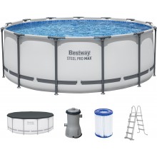BESTWAY Steel Pro Max Bazén 396 x 122 cm, kartušová filtrace 5618W