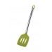 Obracečka s otvory silikonová 36cm FLEXIKITCHEN, barva zelená